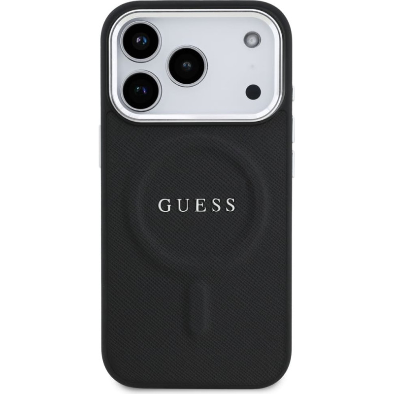 Θήκη Guess PU Saffiano MagSafe Cover Apple iPhone 17 Pro (6.3") Black