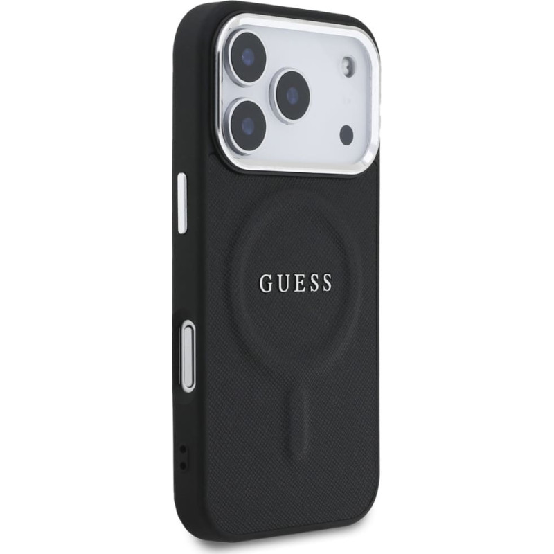 Θήκη Guess PU Saffiano MagSafe Cover Apple iPhone 17 Pro (6.3") Black