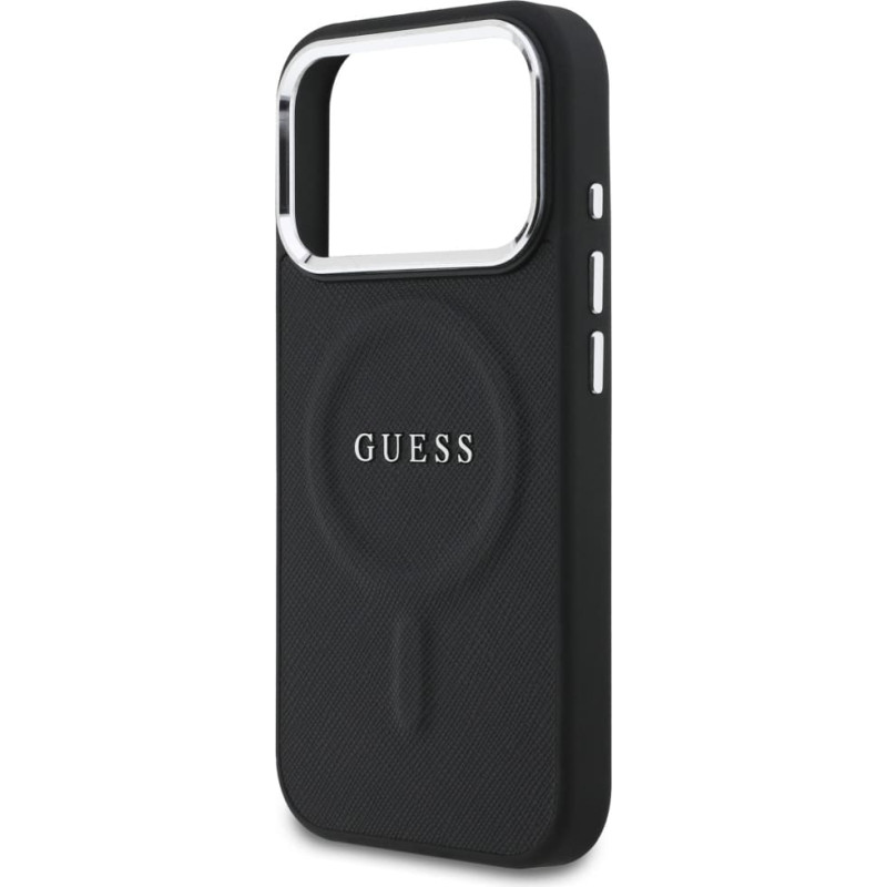 Θήκη Guess PU Saffiano MagSafe Cover Apple iPhone 17 Pro (6.3") Black