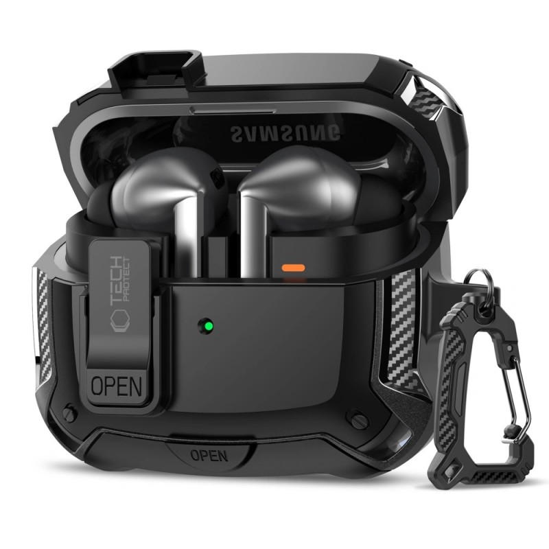 Θήκη Tech-Protect Carbonox Magsafe Samsung Galaxy Buds 3 / 3 Pro / 3 FE Black