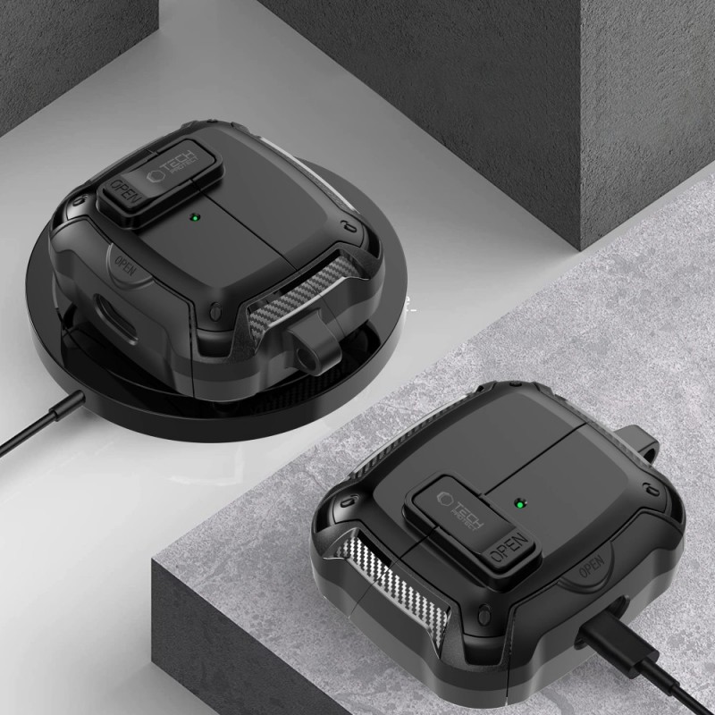 Θήκη Tech-Protect Carbonox Magsafe Samsung Galaxy Buds 3 / 3 Pro / 3 FE Black