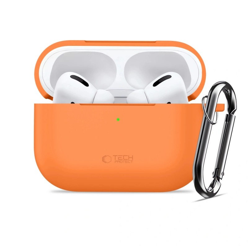 Θήκη Tech-Protect Silicone Hook Apple Airpods Pro 3 Cosmic Orange