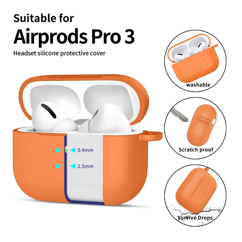 Θήκη Tech-Protect Silicone Hook Apple Airpods Pro 3 Cosmic Orange
