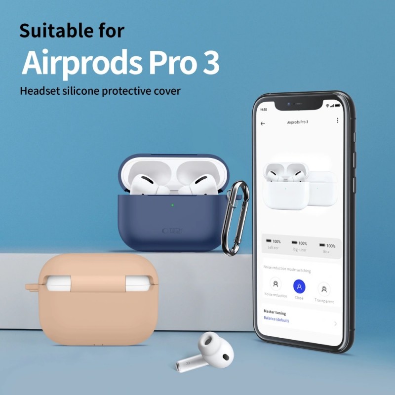 Θήκη Tech-Protect Silicone Hook Apple Airpods Pro 3 Cosmic Orange