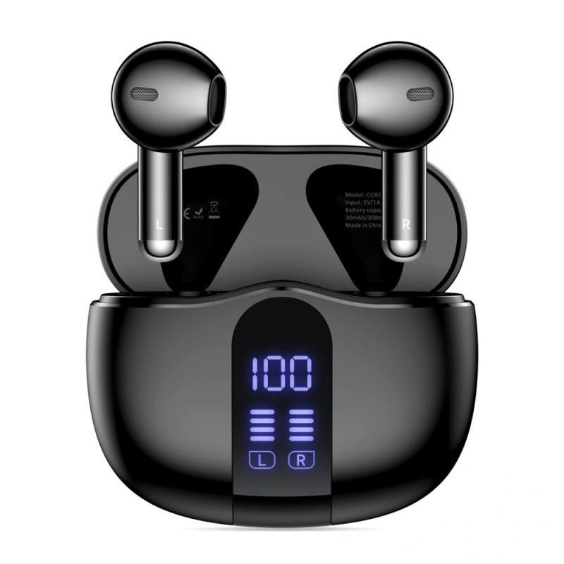 Ακουστικά Bluetooth Tech-Protect Ultraboost TWS Earphone Core G2 Black