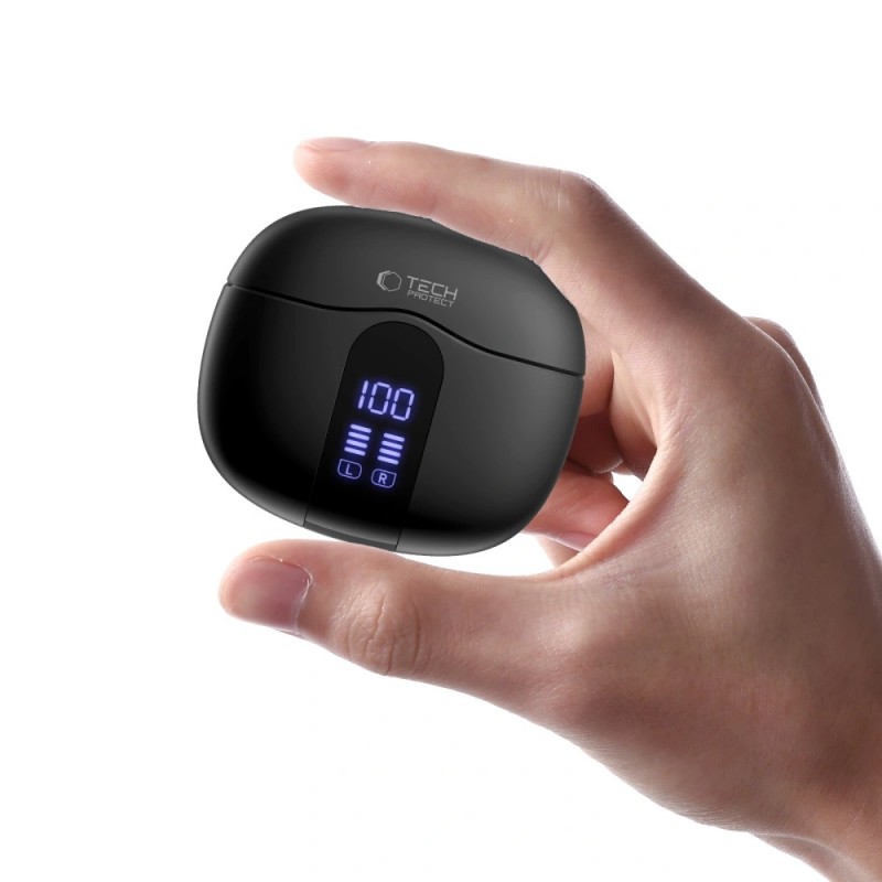 Ακουστικά Bluetooth Tech-Protect Ultraboost TWS Earphone Core G2 Black