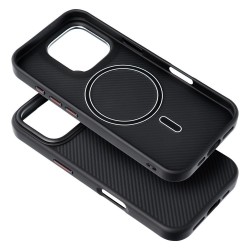 Θήκη Carbon Elite Mag Cover For iPhone 17 Pro (6.3") Black