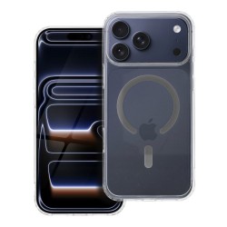 Θήκη Drop Glue Colorful Ring Mag Cover Apple iPhone 17 Pro Max (6.9") Transparent/Grey