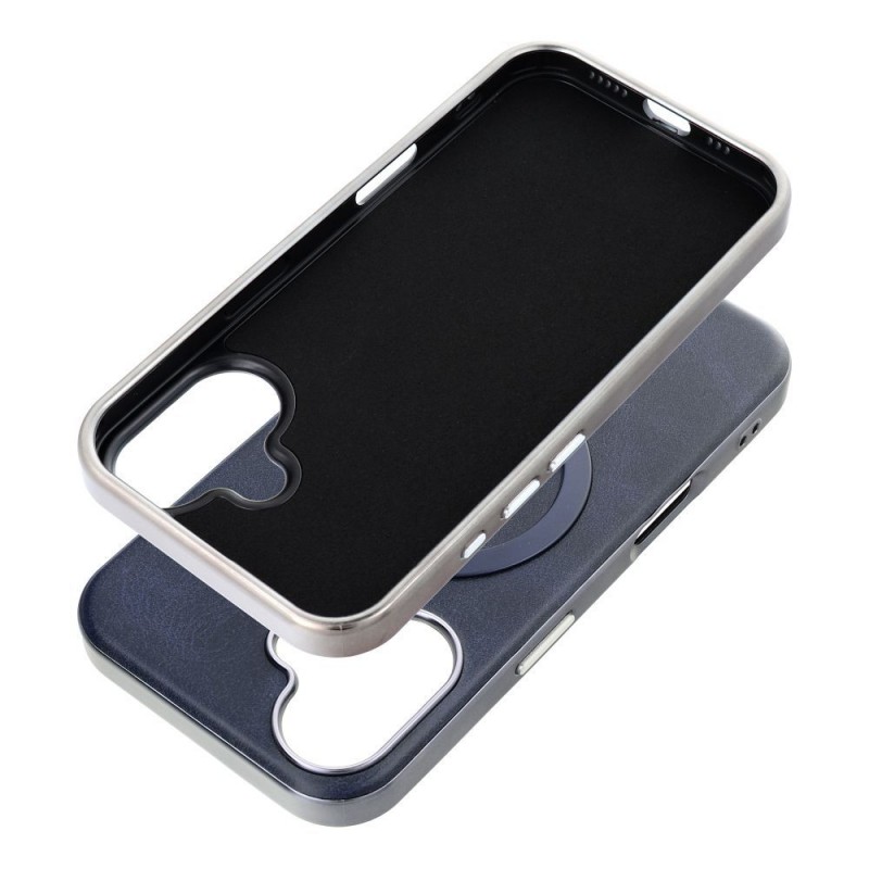 Θήκη Gentleman Mag Cover iPhone 16e (6.1") Navy Blue