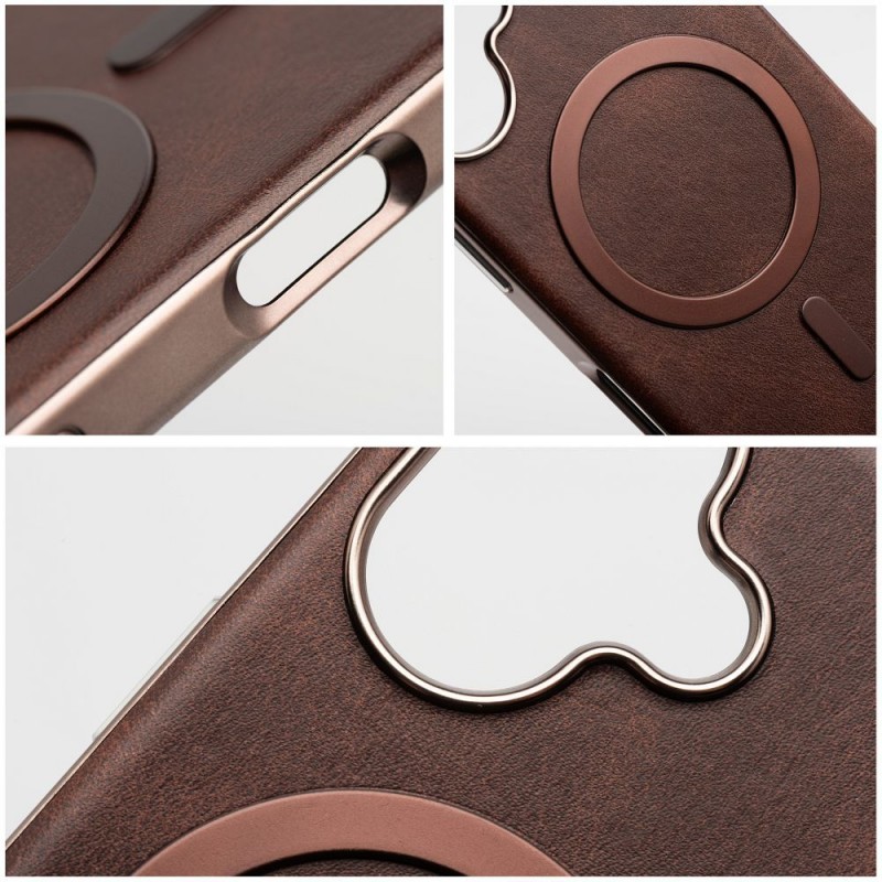 Θήκη Gentleman Mag Cover For iPhone 17 (6.3") Brown