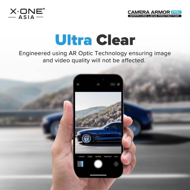Γυαλί Προστασίας X-ONE Sapphire Camera Armor Pro iPhone 17 Pro (6.3") Silver
