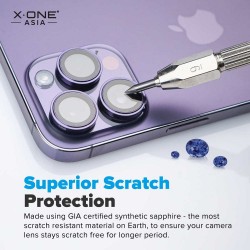 Γυαλί Προστασίας X-ONE Sapphire Camera Armor Pro iPhone 17 Pro (6.3") Silver