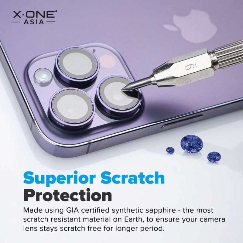 Γυαλί Προστασίας X-ONE Sapphire Camera Armor Pro iPhone 17 Pro (6.3") Silver