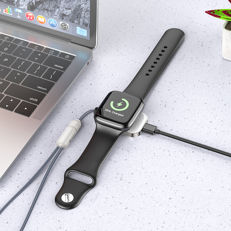 Ασύρματος Φορτιστής Borofone Wireless Induction Charger BQ25 for iWatch 2,5W Black