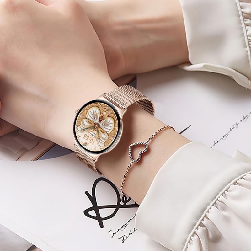 Smartwatch Blavec M-01 Vesta HD AMOLED Voice Call (SWM01-RG) Rose Gold