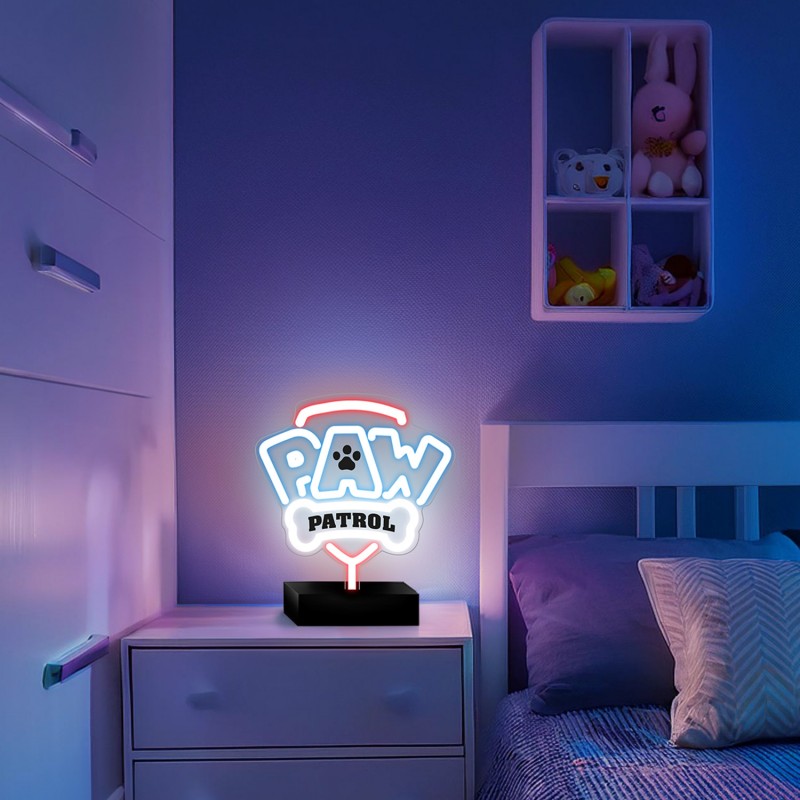 Επιτραπέζιο Φωτιστικό Paw Patrol Neon LED on a Stand - Logo OW-120146 Outlet
