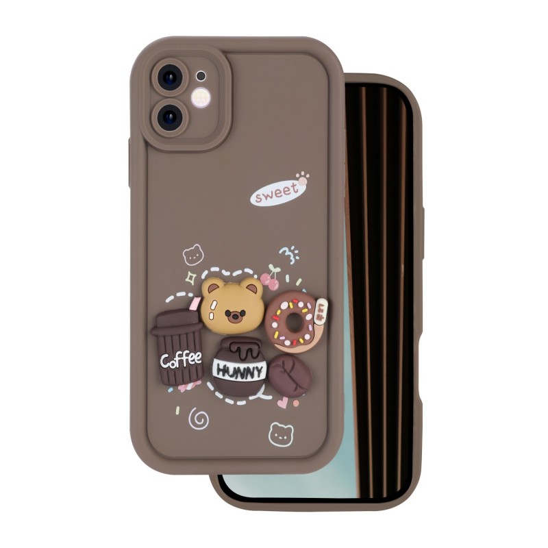 Θήκη Ultra Trendy 3D Cover Apple iPhone 12 (6.1") Coffee