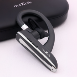 Ακουστικό Bluetooth Maxlife Bluetooth Headset MXBH-01 with Charging Case Black