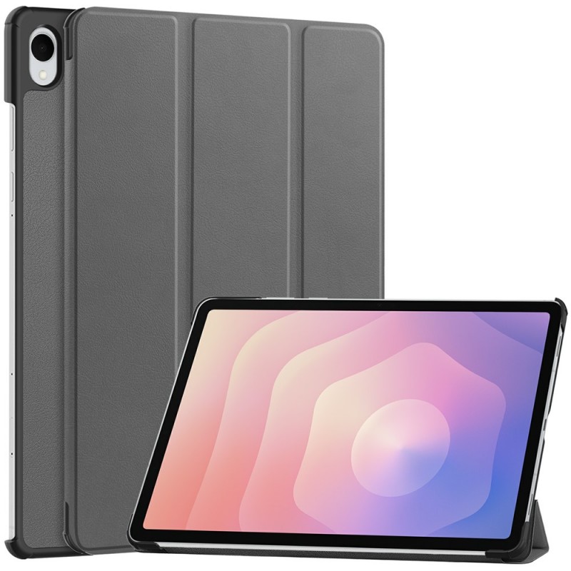 Θήκη Custer Texture 3-Fold Holder Leather Smart Case Samsung Galaxy Tab S11 X730 / X736 11" Grey