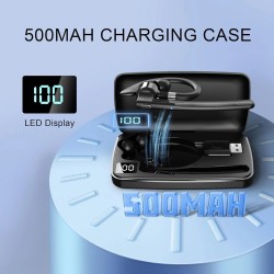 Ακουστικό Bluetooth YYK-526 In-ear Bluetooth Headset with Charging Case Black