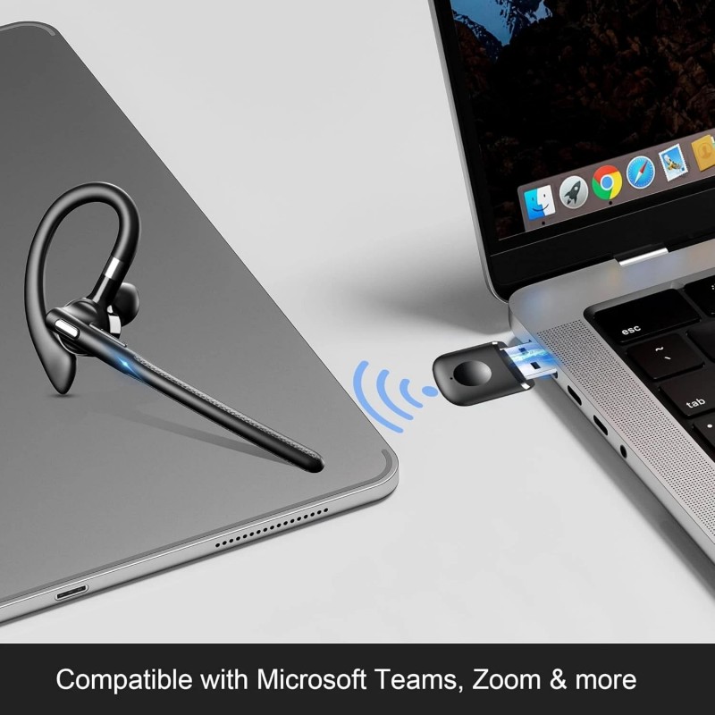 Ακουστικό Bluetooth YYK-526 In-ear Bluetooth Headset with Charging Case Black