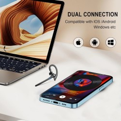 Ακουστικό Bluetooth YYK-526 In-ear Bluetooth Headset with Charging Case Black