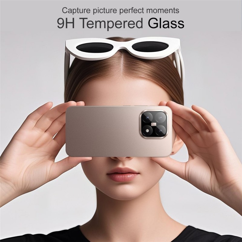 Γυαλί Προστασίας Camera Lens Xiaomi 15T / 15T Pro Tempered Glass 9H AntiCrash / AntiShock Black