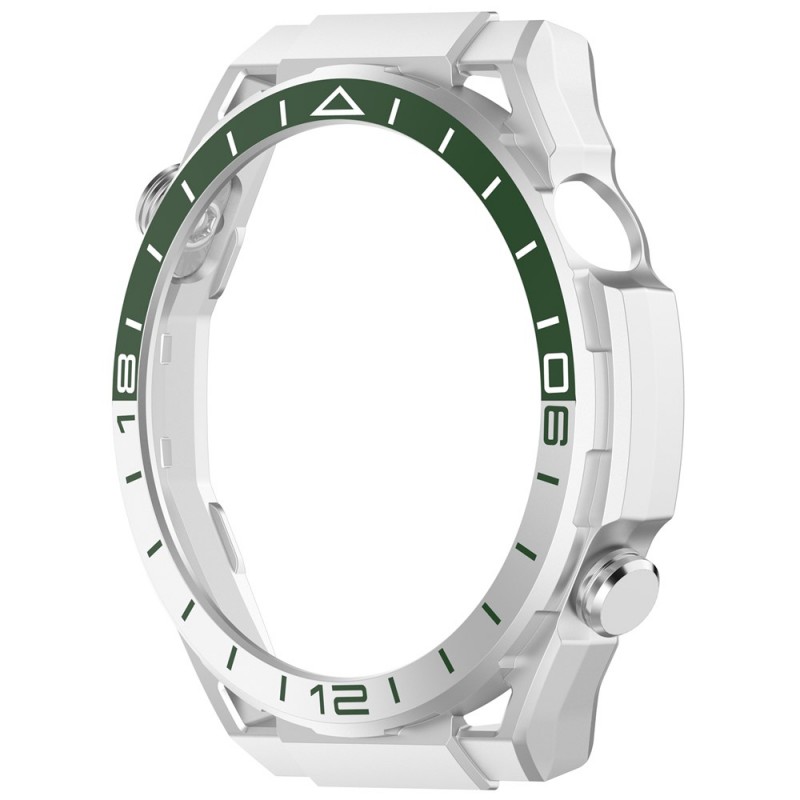 Θήκη Electroplated PC Cover with Scale Huawei GT 6 (46mm) Silver/Green