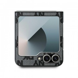 Θήκη DKNY PU Leather Checkered Pattern and Stripe Cover Samsung Galaxy Z Flip6 SM-F741 / Flip7 FE 5G SM-761B Black