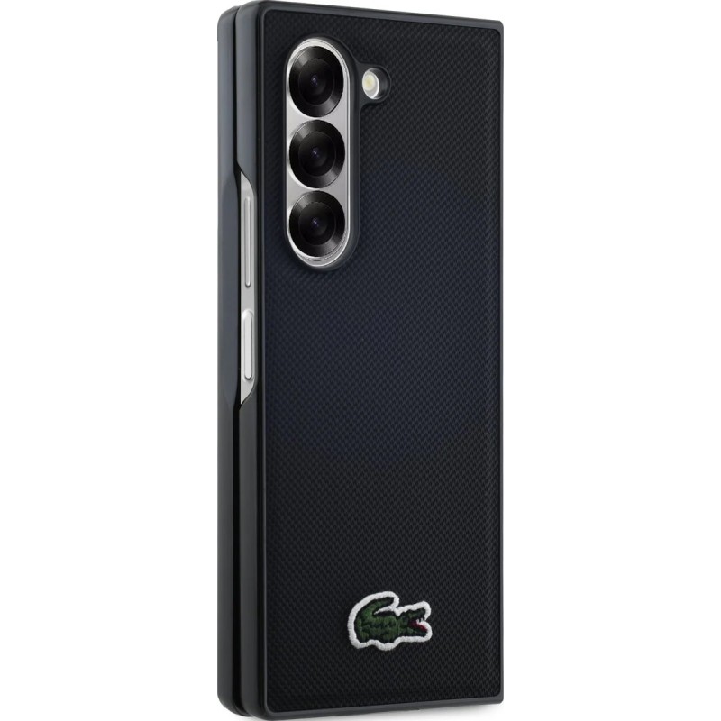 Θήκη Lacoste Iconic Petit Pique Woven Logo MagSafe Cover Samsung Galaxy Z Fold6 5G SM-F956 Black