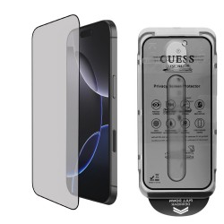 Γυαλί Προστασίας Guess Screen Protector 2.5D Apple iPhone 16 Pro Max (6.9") Tempered Glass Privacy Black
