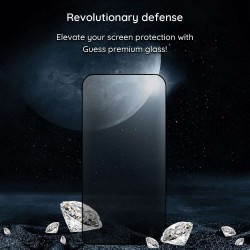 Γυαλί Προστασίας Guess Screen Protector 2.5D Apple iPhone 16 Pro Max (6.9") Tempered Glass Privacy Black