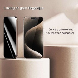 Γυαλί Προστασίας Guess Screen Protector 2.5D Apple iPhone 16 Pro Max (6.9") Tempered Glass Privacy Black