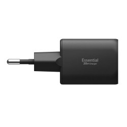 Φορτιστής Ταξιδιού Spigen EE352EU Essential 2-Port Network Charger 35W Black