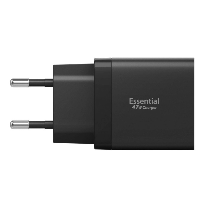 Φορτιστής Ταξιδιού Spigen EE472EU Essential 2-Port Network Charger 47W Black