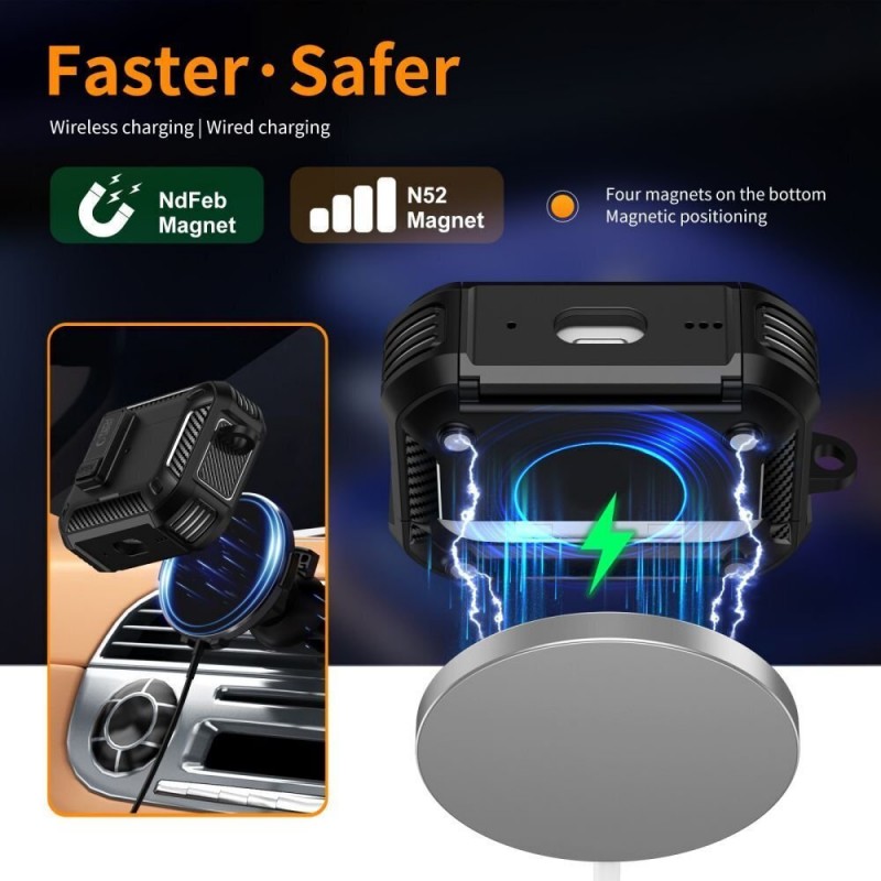 ΘήκηTech-Protect Carbonox Magsafe Apple Airpods Pro 3 Black