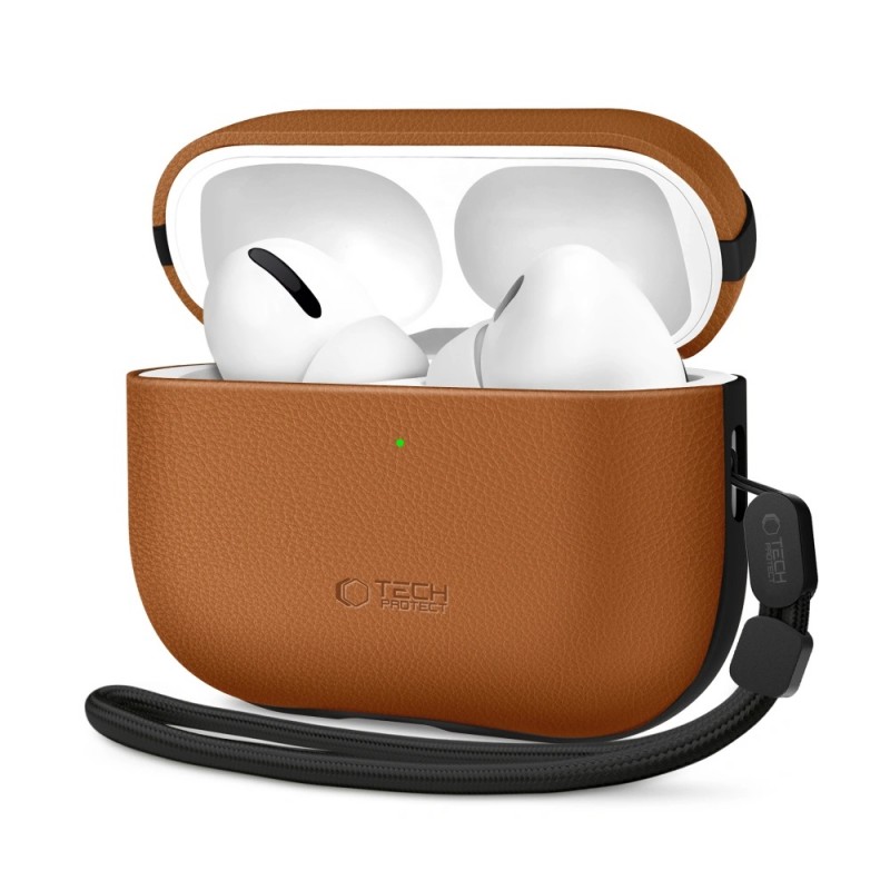 Θήκη Tech-Protect Naturalfit Apple Airpods Pro 3 Brown