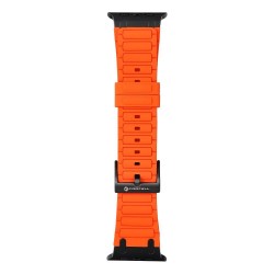 Ανταλλακτικό λουράκι Forcell F-Design FA06 Silicone Holes Apple Watch 1/2/3/4/5/6/SE/7/8 (42/44/45/49mm) Orange
