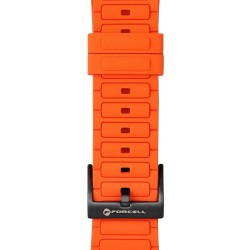 Ανταλλακτικό λουράκι Forcell F-Design FA06 Silicone Holes Apple Watch 1/2/3/4/5/6/SE/7/8 (42/44/45/49mm) Orange