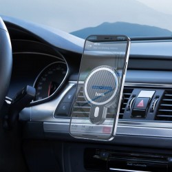 Βάση Αυτοκινήτου Hoco CA85 Wireless Car Holder Air Vent with Magsafe 15W Black 
