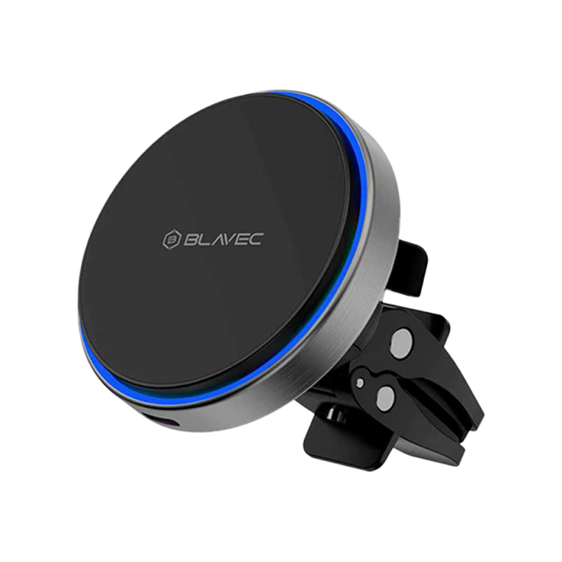 Βάση Αυτοκινήτου Blavec Car Holder Magnetic with Wireless Charging to Air Vent 15W (BHC01B-MAVIB) Black