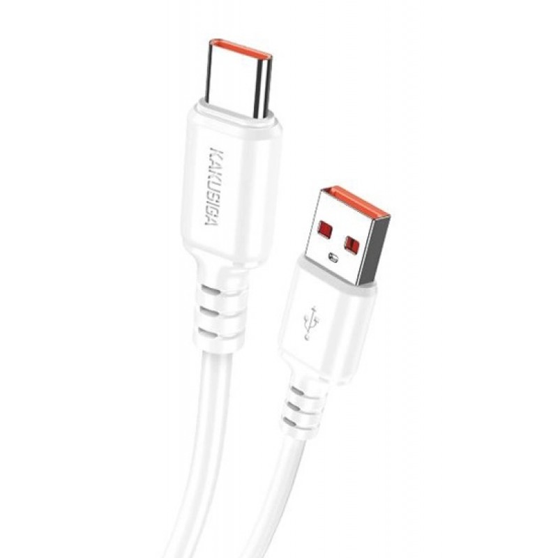 Καλώδιο Kakusiga Charging Data Cable USB-A to Type-C 1m 3A White