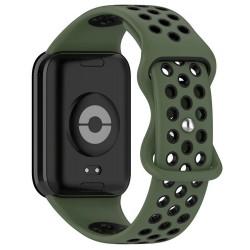 Ανταλλακτικό λουράκι Dual Color with Silicone Buckle Xiaomi Redmi Watch 4 / Smart Band 8 Pro / Smart Band 9 Pro /  Redmi Watch 5 Army Black/Green