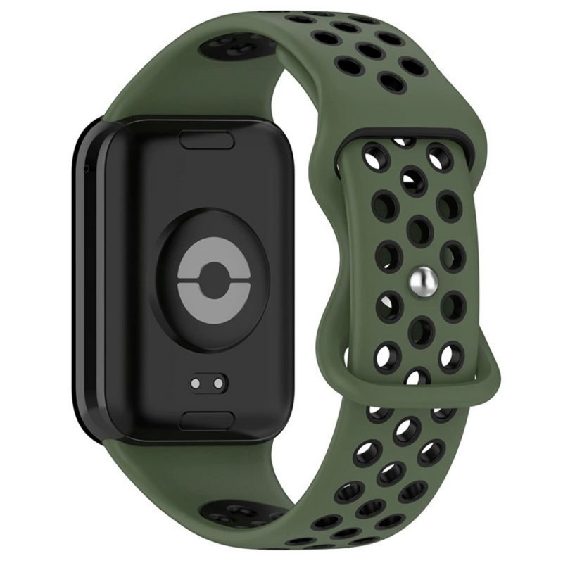 Ανταλλακτικό λουράκι Dual Color with Silicone Buckle Xiaomi Redmi Watch 4 / Smart Band 8 Pro / Smart Band 9 Pro /  Redmi Watch 5 Army Black/Green