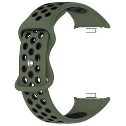 Ανταλλακτικό λουράκι Dual Color with Silicone Buckle Xiaomi Redmi Watch 4 / Smart Band 8 Pro / Smart Band 9 Pro /  Redmi Watch 5 Army Black/Green