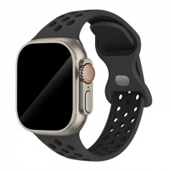Ανταλλακτικό λουράκι QuickFit Silicone Sportband Apple Watch 1/2/3/4/5/6/SE/7/8 (42/44/45/49mm) Black