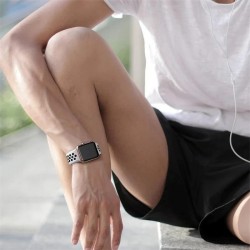 Ανταλλακτικό λουράκι QuickFit Silicone Sportband Apple Watch 1/2/3/4/5/6/SE/7/8 (42/44/45/49mm) Black