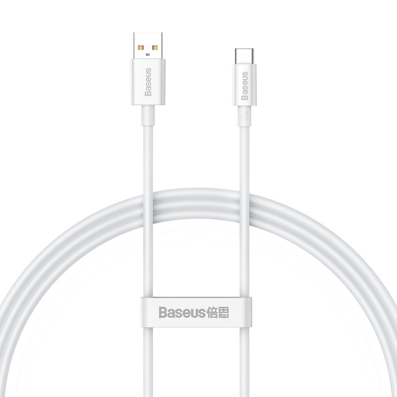Καλώδιο Φόρτισης Baseus Superior Series Cable USB to USB-C 1m 100W White (BRA013193)