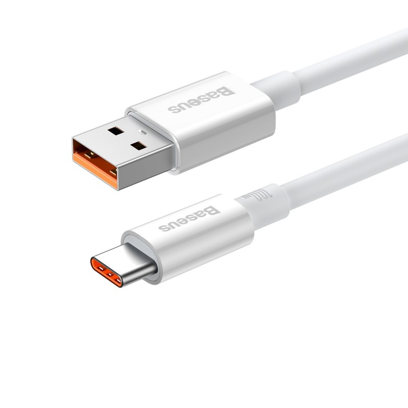 Καλώδιο Φόρτισης Baseus Superior Series Cable USB to USB-C 1m 100W White (BRA013193)