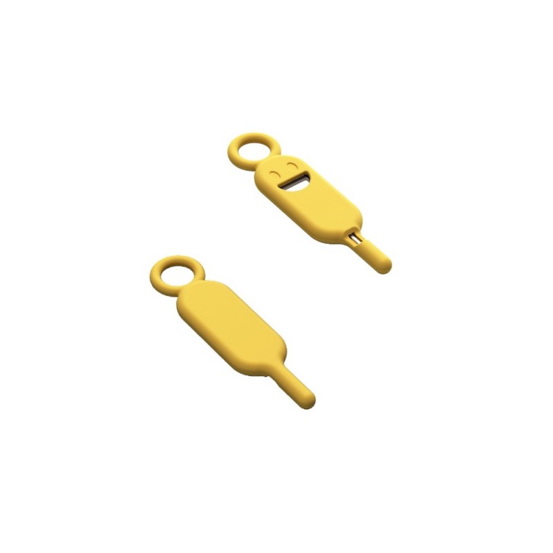 Opening Tool Καρφίτσα Εξαγωγής Key Needle for SIM Card Tray Keychain Yellow